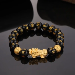 Black Obsidian Feng Shui Bracelet | Pixiu Wealth Protection Bracelet for Men Women Black Obsidian Feng Shui Bracelet Pixiu Wealth Protection Bracelet for Men Women SpiritCuff 93341694