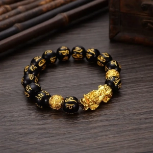 Black Obsidian Feng Shui Bracelet | Pixiu Wealth Protection Bracelet for Men Women Black Obsidian Feng Shui Bracelet Pixiu Wealth Protection Bracelet for Men Women SpiritCuff 93342258