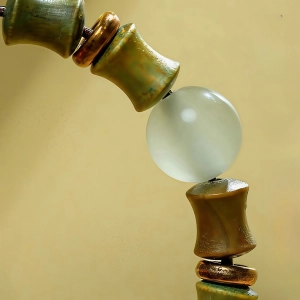 Green Sandalwood Bamboo Joint Bracelet - Elevate Your Energy & Embrace Growth Green Sandalwood Bamboo Joint Bracelet Elevate Your Energy Embrace Growth SpiritCuff 94892397