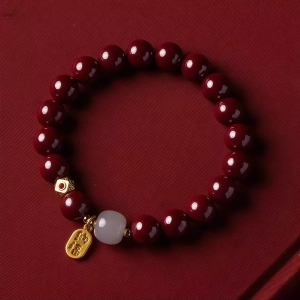 Red Cinnabar Wealth Bracelet - Feng Shui Protection & Gold Blessing Charm 12 Red Cinnabar Wealth Bracelet - Feng Shui Protection & Gold Blessing Charm Red Cinnabar Wealth Bracelet Feng Shui Protection Gold Blessing Charm SpiritCuff 94868550