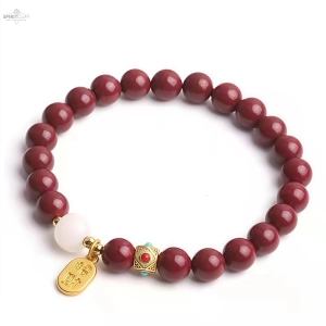 Red Cinnabar Wealth Bracelet - Feng Shui Protection & Gold Blessing Charm 9 Red Cinnabar Wealth Bracelet - Feng Shui Protection & Gold Blessing Charm Red Cinnabar Wealth Bracelet Feng Shui Protection Gold Blessing Charm SpiritCuff 94868896